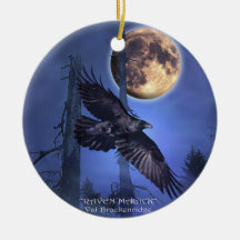 Ornamento del árbol del cuervo adornos de navidad