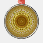 Ornamento del caleidoscopio del oro y de la plata adornos