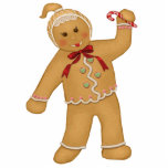 Ornamento del chica del pan de jengibre esculturas fotográficas