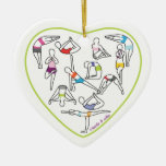 Ornamento del corazón de la yoga ornamentos de reyes magos