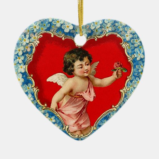 Ornamento del Cupid del Victorian Ornaments Para Arbol De Navidad