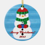Ornamento del hombre de la nieve adorno de navidad