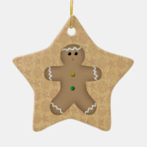 Ornamento del hombre de pan de jengibre de la estr ornamento de navidad