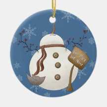 Ornamento del muñeco de nieve adornos