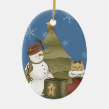 Ornamento del muñeco de nieve ornatos