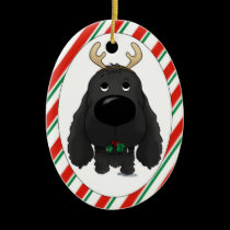 Ornamento del navidad de cocker spaniel adornos