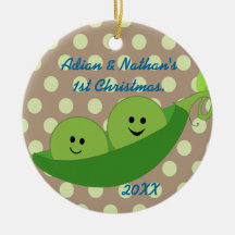 Ornamento del navidad de los gemelos del muchacho  ornamento para reyes magos