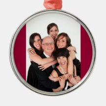 Ornamento del navidad del retrato de la familia ornamentos de navidad