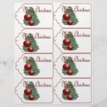 ORNAMENTO DEL NAVIDAD FLYER A TODO COLOR