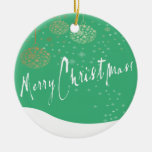 Ornamento del navidad verde y blanco ornaments para arbol de navidad