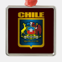 "Ornamento del oro de Chile" Adorno De Navidad