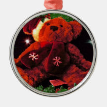 Ornamento del oso de peluche del navidad ornamentos de navidad