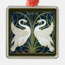 Ornamento del papel pintado del cisne y de la prec ornamentos de reyes magos