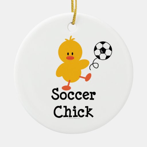 Ornamento del polluelo del fútbol adorno de reyes