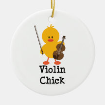 Ornamento del polluelo del violín ornato