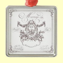 Ornamento del recuerdo de la boda del boda adornos