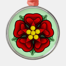 Ornamento del rosa rojo ornamento para arbol de navidad