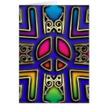 ORNAMENTO DEL SIGNO DE LA PAZ TARJETAS