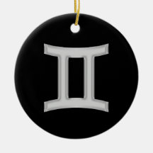 Ornamento del zodiaco de los géminis adorno de navidad