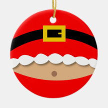 Ornamento divertido del juego de Papá Noel Ornato