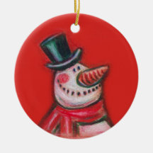 ornamento excelente del navidad del muñeco de niev ornamente de reyes