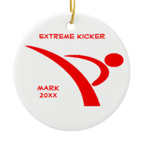 Ornamento extremo rojo del golpeador adornos