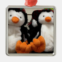 ORNAMENTO GEMELO DE PENQUINS ORNAMENTOS PARA REYES MAGOS