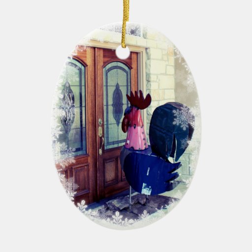 Ornamento gigante del pollo adornos de navidad