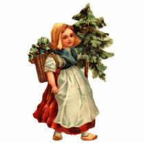 Ornamento holandés de la Navidad de la muchacha de esculturas fotograficas