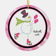 Ornamento Iceskating adorable del navidad del muñe Ornaments Para Arbol De Navidad