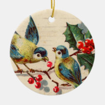 Ornamento lindo de los pájaros del navidad ornato