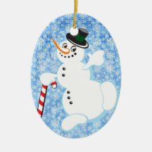 Ornamento lindo del muñeco de nieve adornos de navidad