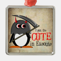 Ornamento malvado de Penguin™ Ornatos
