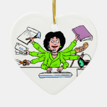 ornamento, mejor, secretaria, navidad ornatos