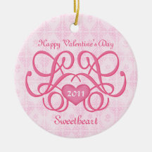 Ornamento personalizado corazón decorativo ornamentos de reyes magos