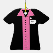Ornamento personalizado de la camisa que rueda adornos