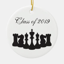Ornamento personalizado de la graduación del ajedr ornamentos de reyes magos