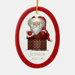 Ornamento personalizado de Papá Noel Ornaments Para Arbol De Navidad