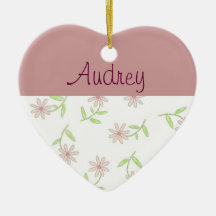 Ornamento personalizado del corazón adornos de navidad