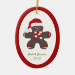 Ornamento personalizado del hombre de pan de jengi ornamentos para reyes magos
