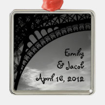 Ornamento personalizado torre Eiffel Ornamento De Reyes Magos