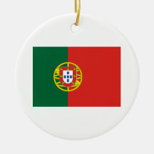 Ornamento portugués de la bandera adornos de navidad