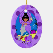 Ornamento púrpura de Zuri Merfaery Ornamento Para Reyes Magos