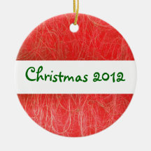 Ornamento rojo del navidad 2012 de la MOD Ornamento Para Arbol De Navidad