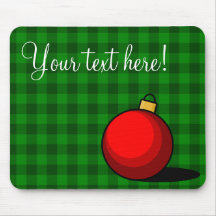 Ornamento rojo Mousepad
