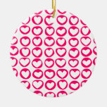 Ornamento rosado de los corazones ornato