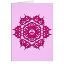 ORNAMENTO ROSADO DE LOS SIGNOS DE LA PAZ FELICITACIONES