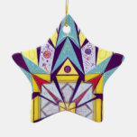 Ornamento roto de la estrella del tiempo ornato