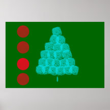 Ornamentos Comtemporary del navidad del árbol de n Posters
