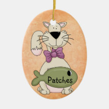 Ornamentos de encargo del navidad del gato ornaments para arbol de navidad